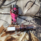 Double reed duck call made with stabilized and Dyed boxelder Burl Wood and cocobolo wood