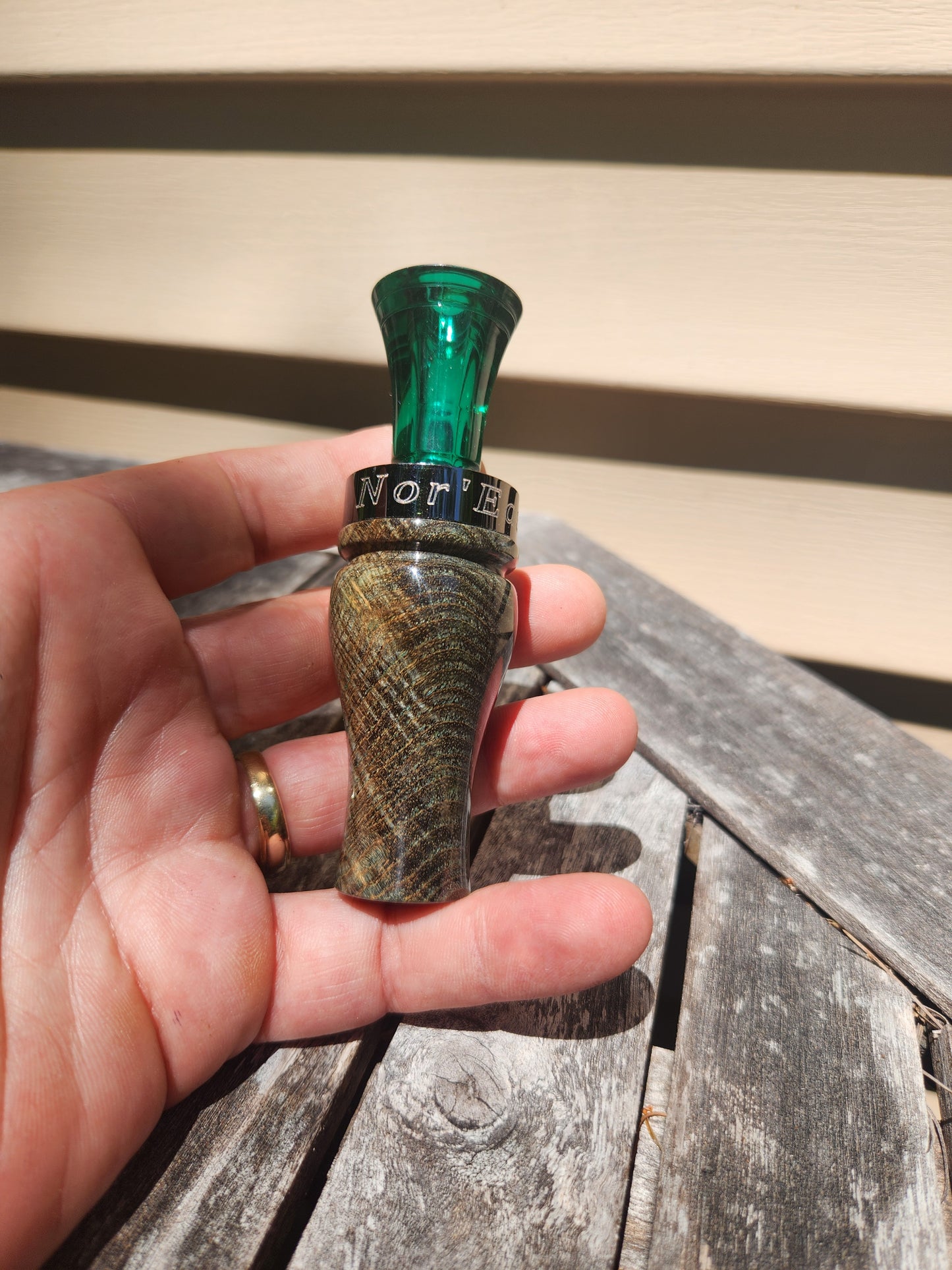 Black ash burl single reed duck call