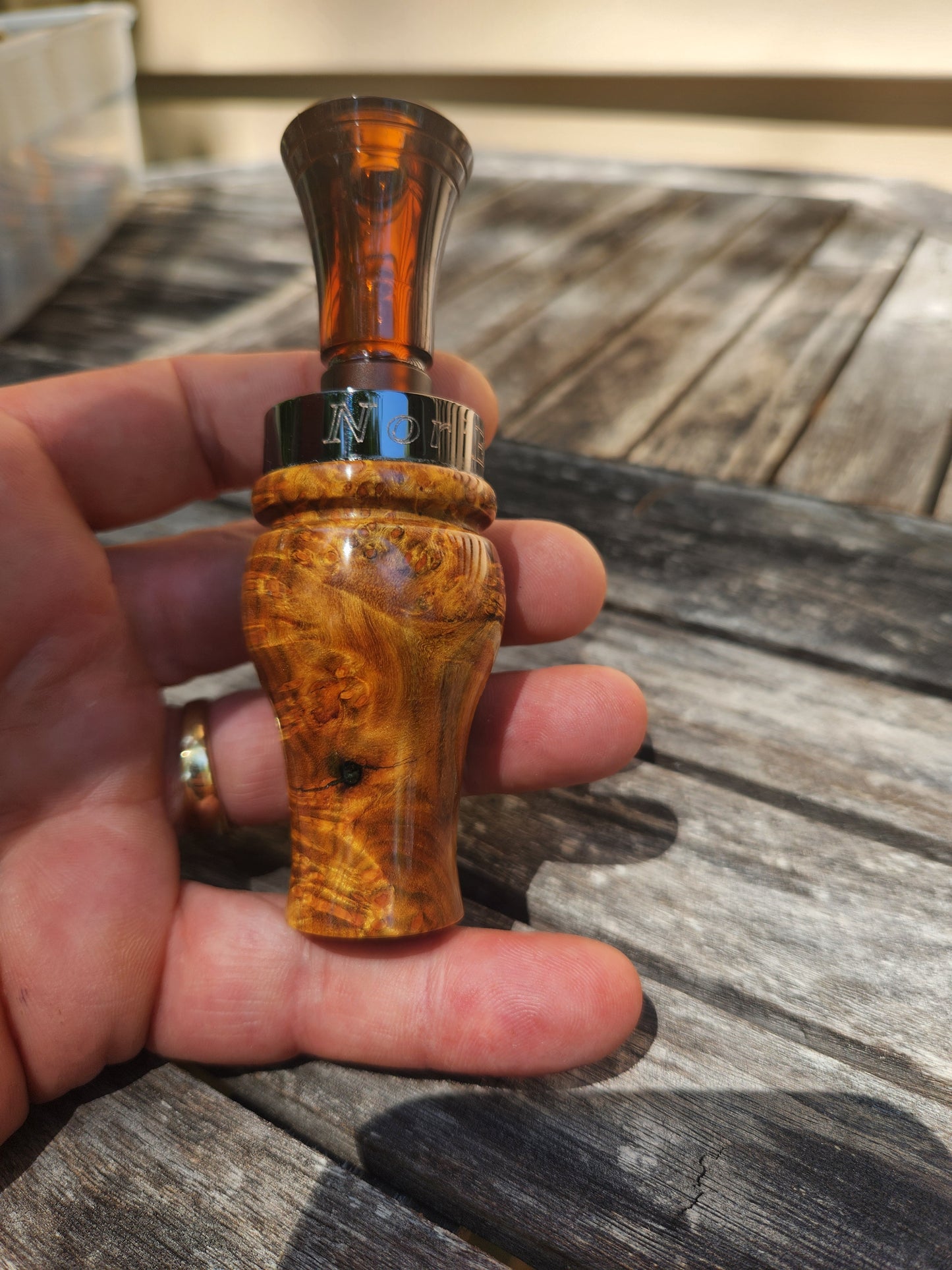 Chittum burl wood double Reed Duck Call