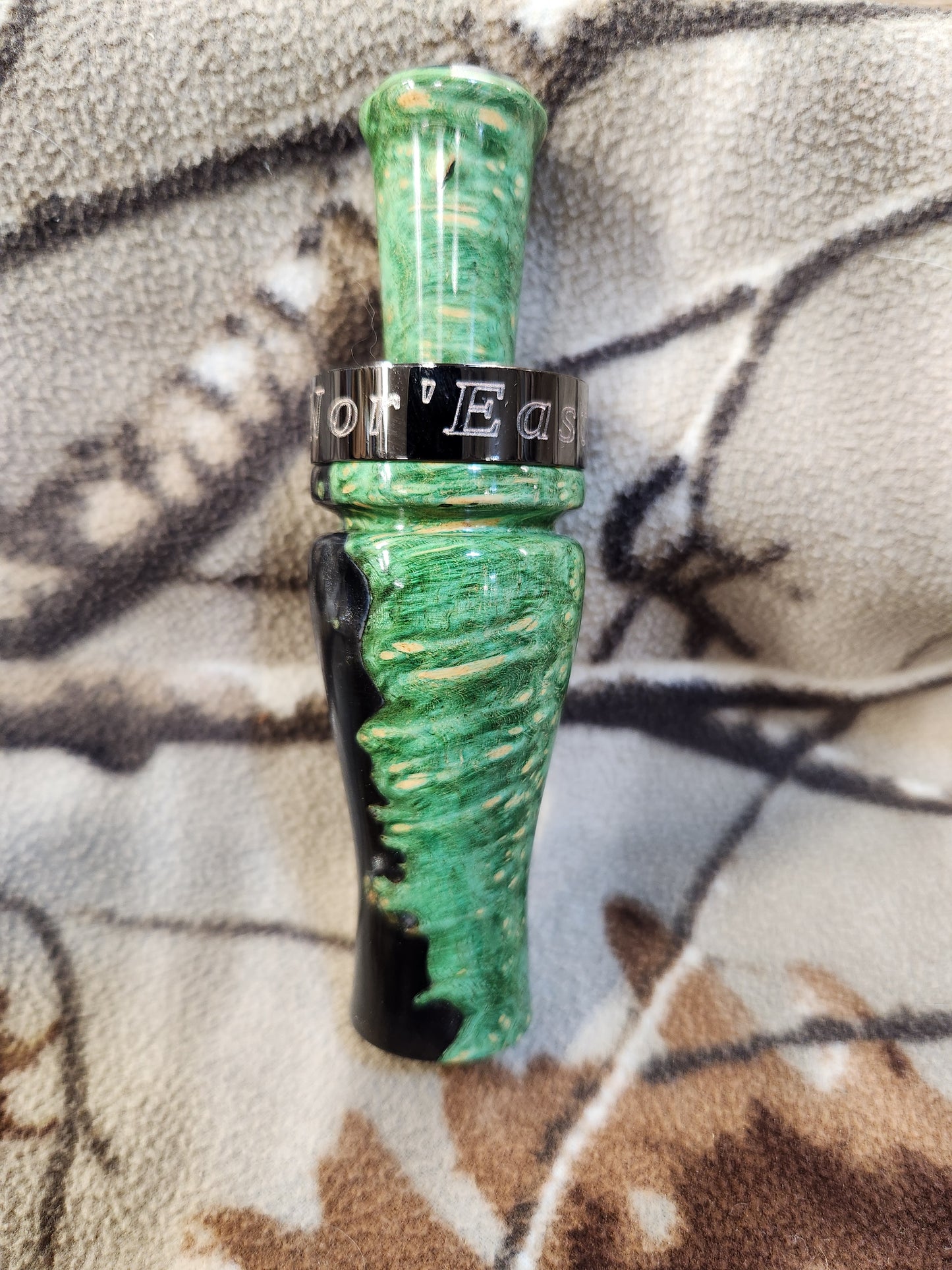 Boxelder Burl wood in resin wood duck and Teal call