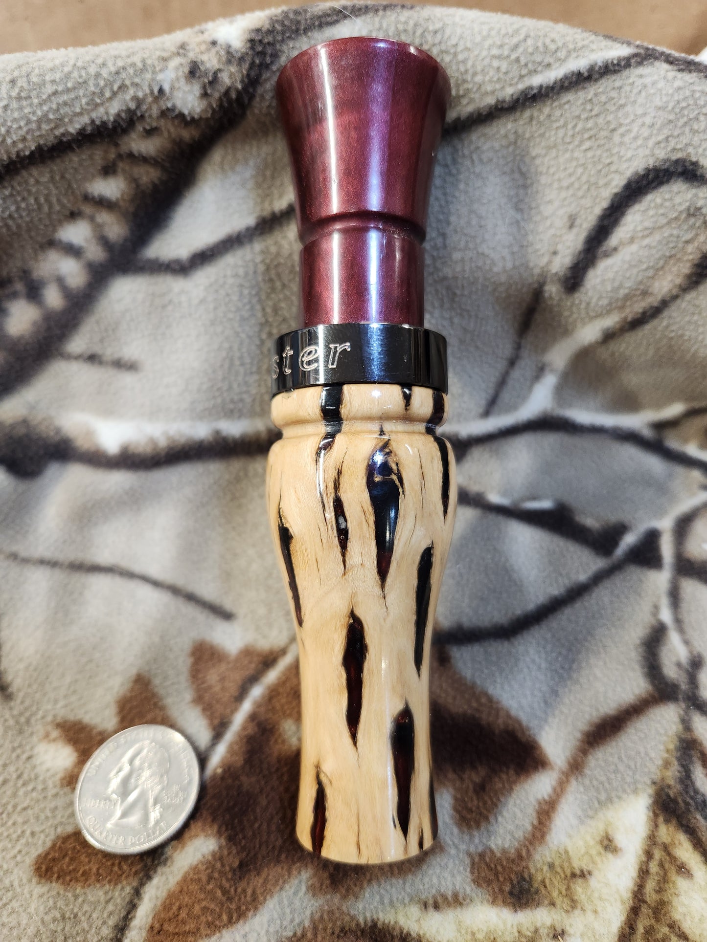 Short reed goose call in cholla cactus and resin