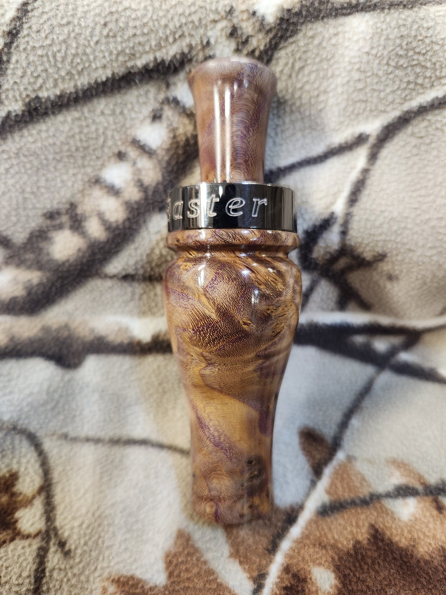 Russian olive burl wood teal and wood duck call