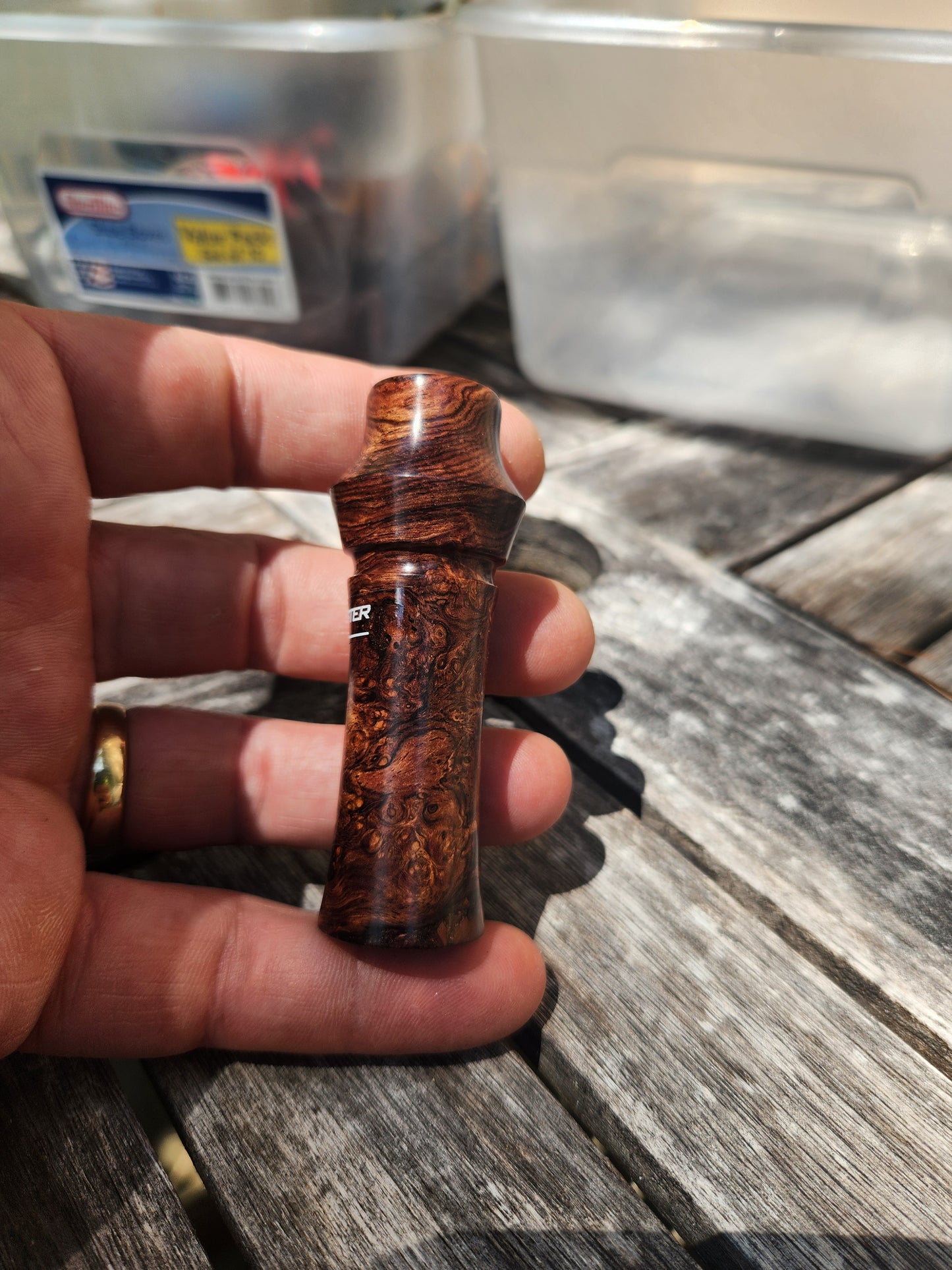 Honduran rose wood burl rabbit distress call