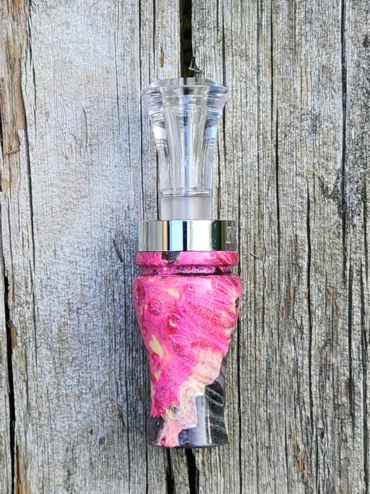 Boxelder burl wood double Reed Duck Call