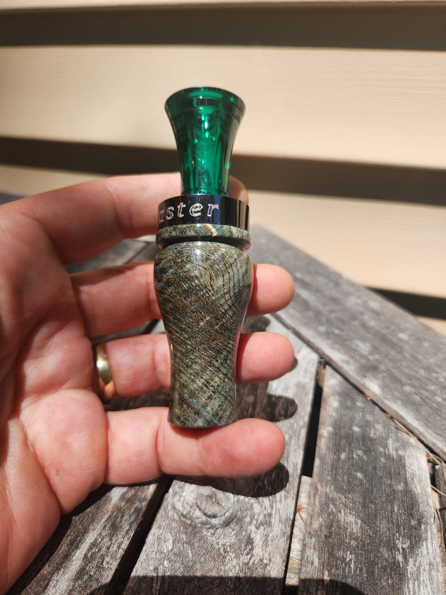 Black ash burl single reed duck call