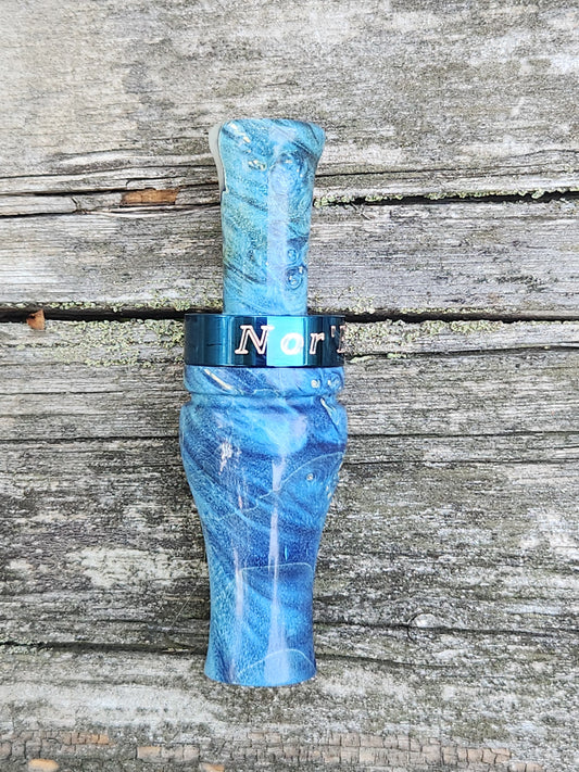 Boxelder burl wood teal and wood duck call