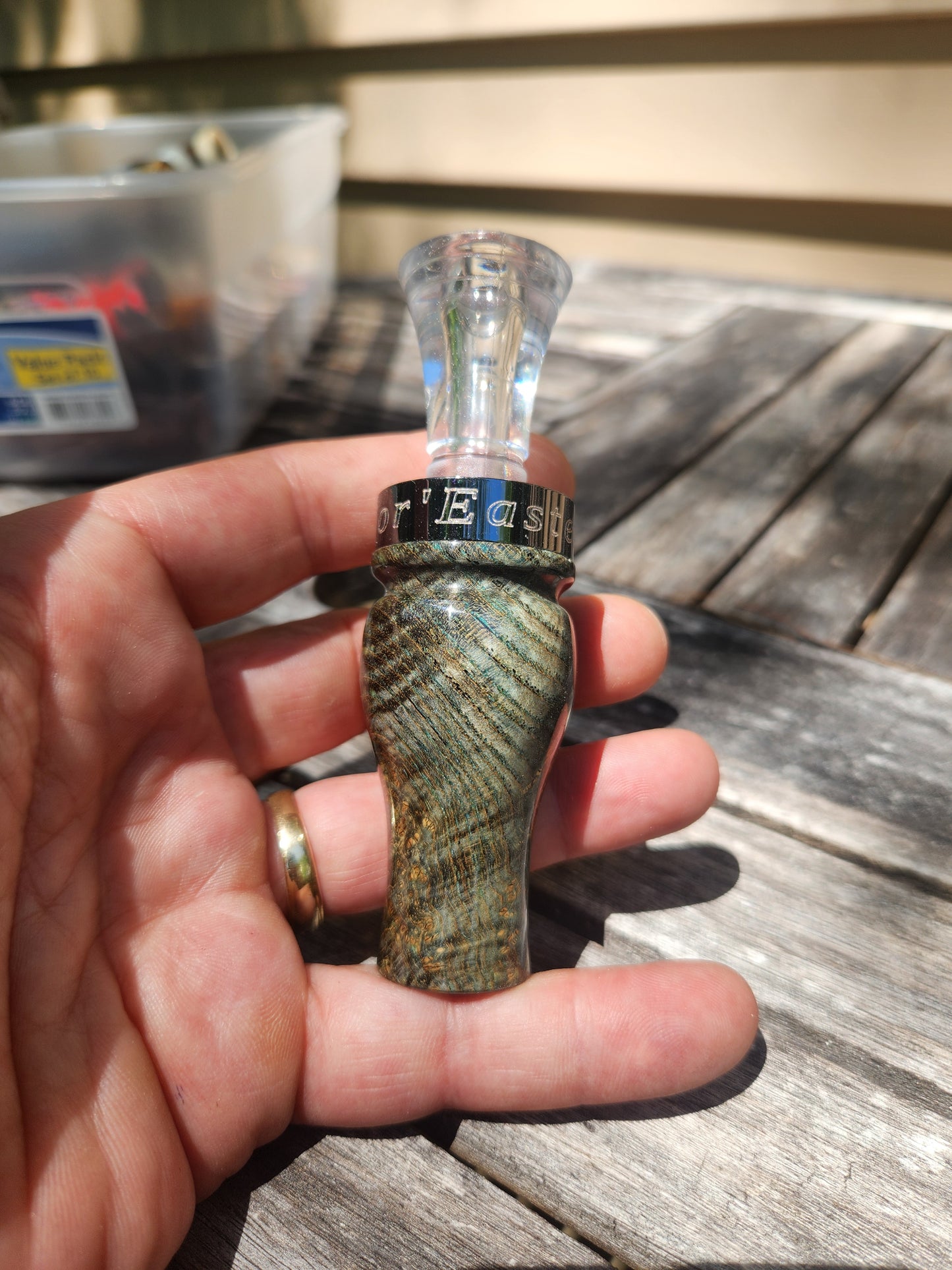 Black ash burl single reed duck call