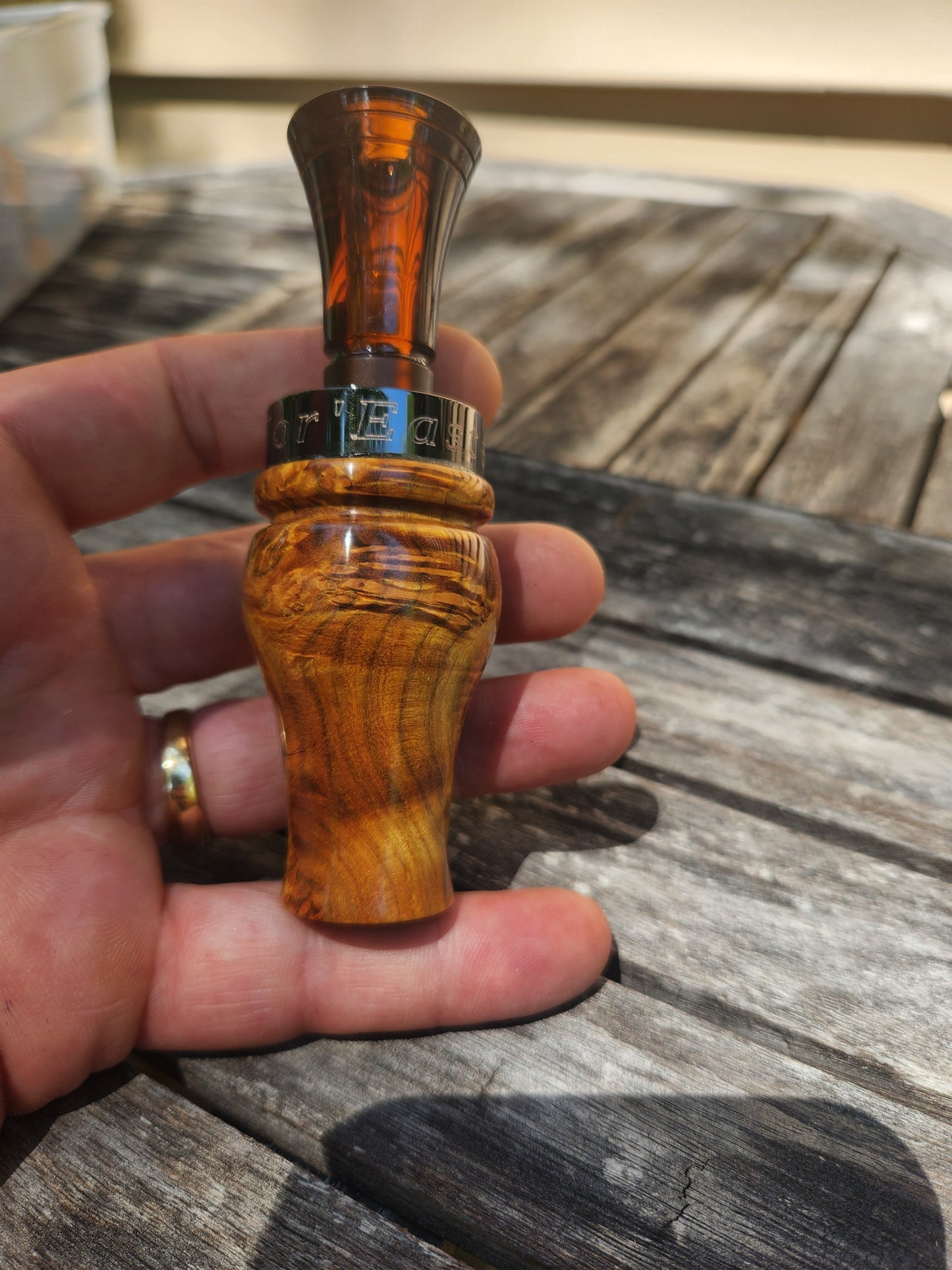 Chittum burl wood double Reed Duck Call
