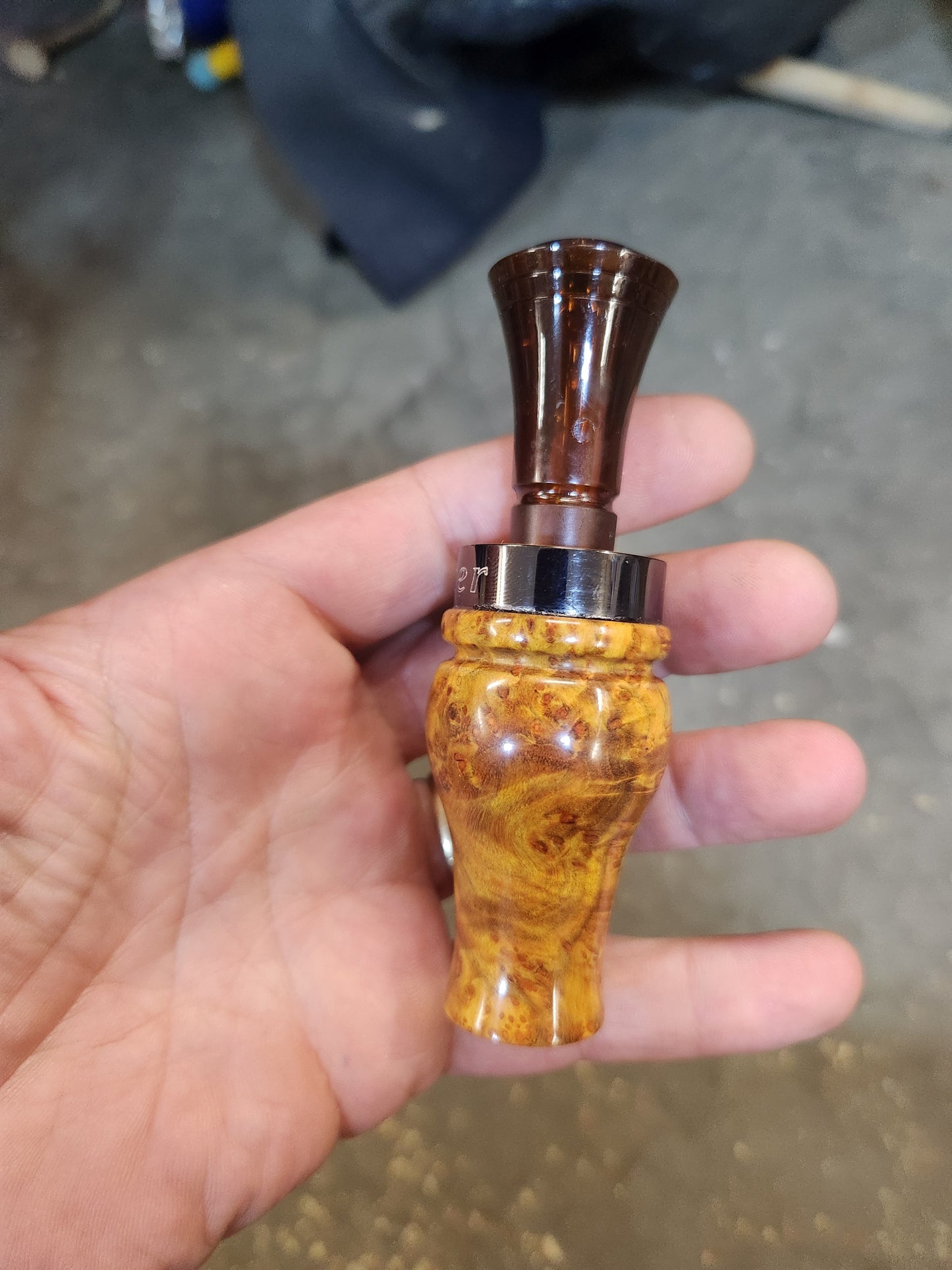 Chittum burl wood double Reed Duck Call