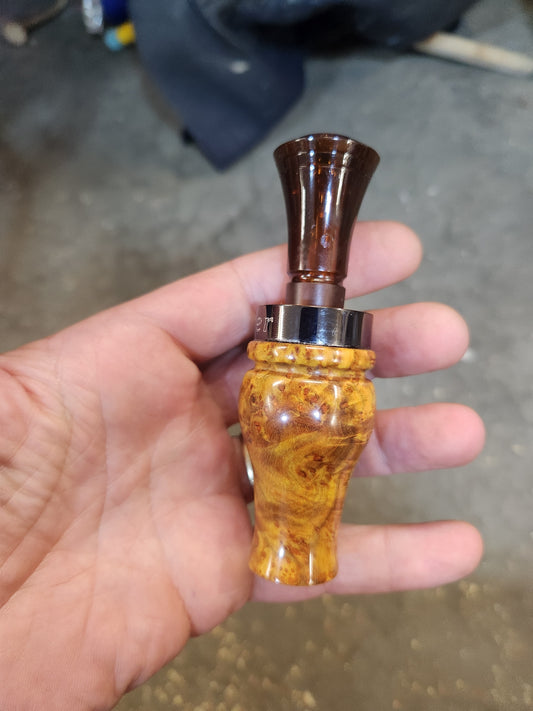 Chittum burl wood double Reed Duck Call