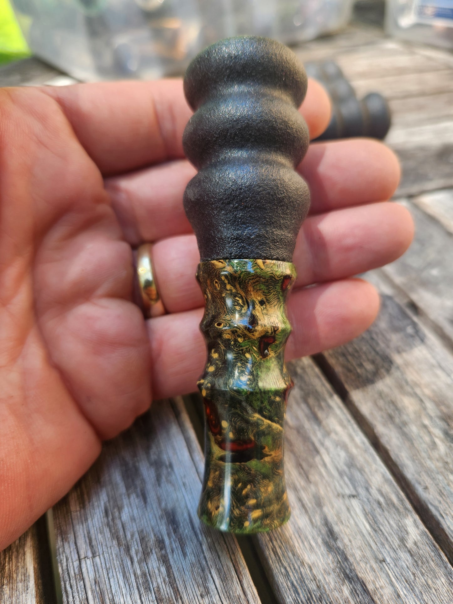 Boxelder burl wood Red Squirrel Call