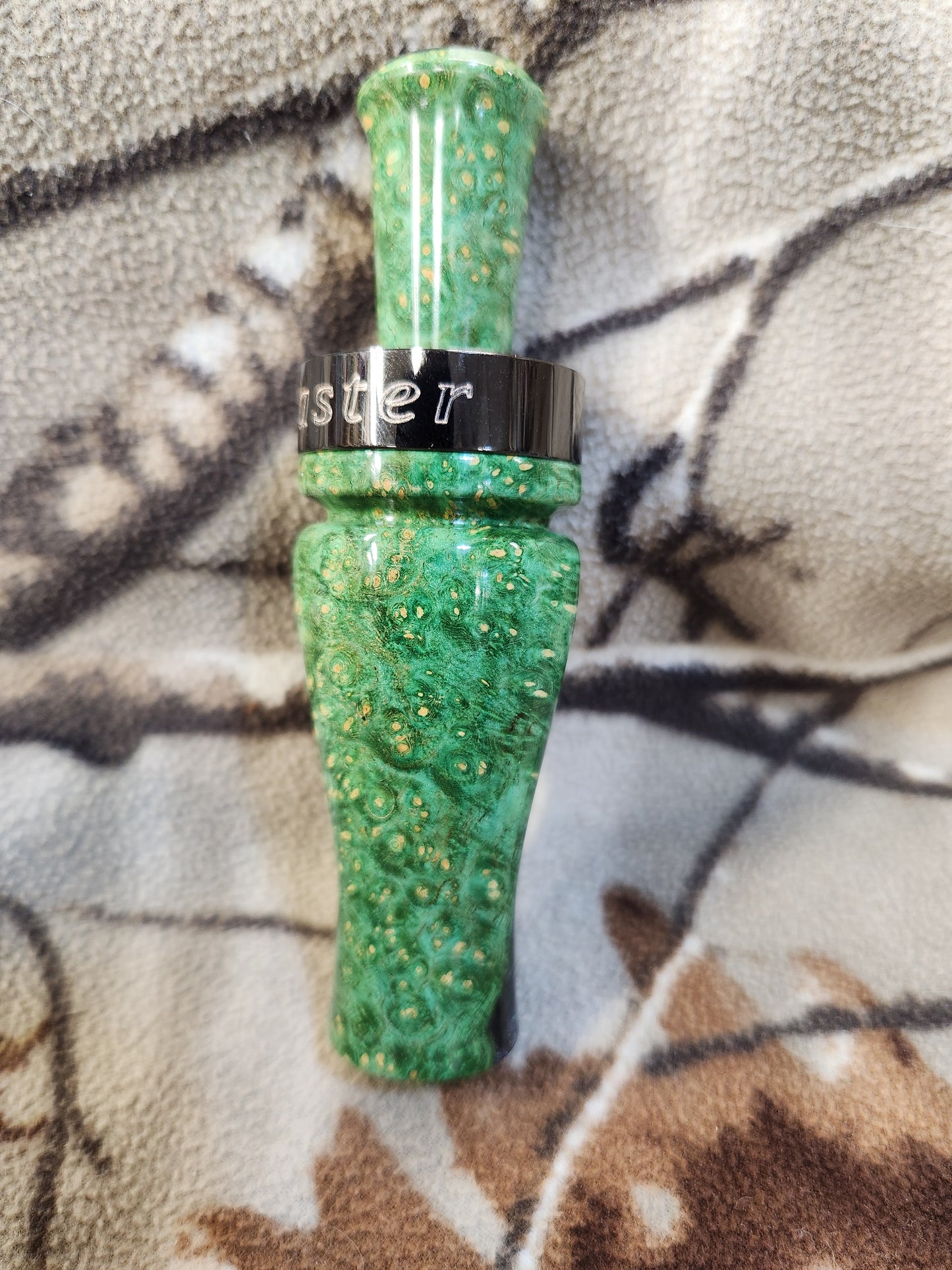 Boxelder Burl wood in resin wood duck and Teal call