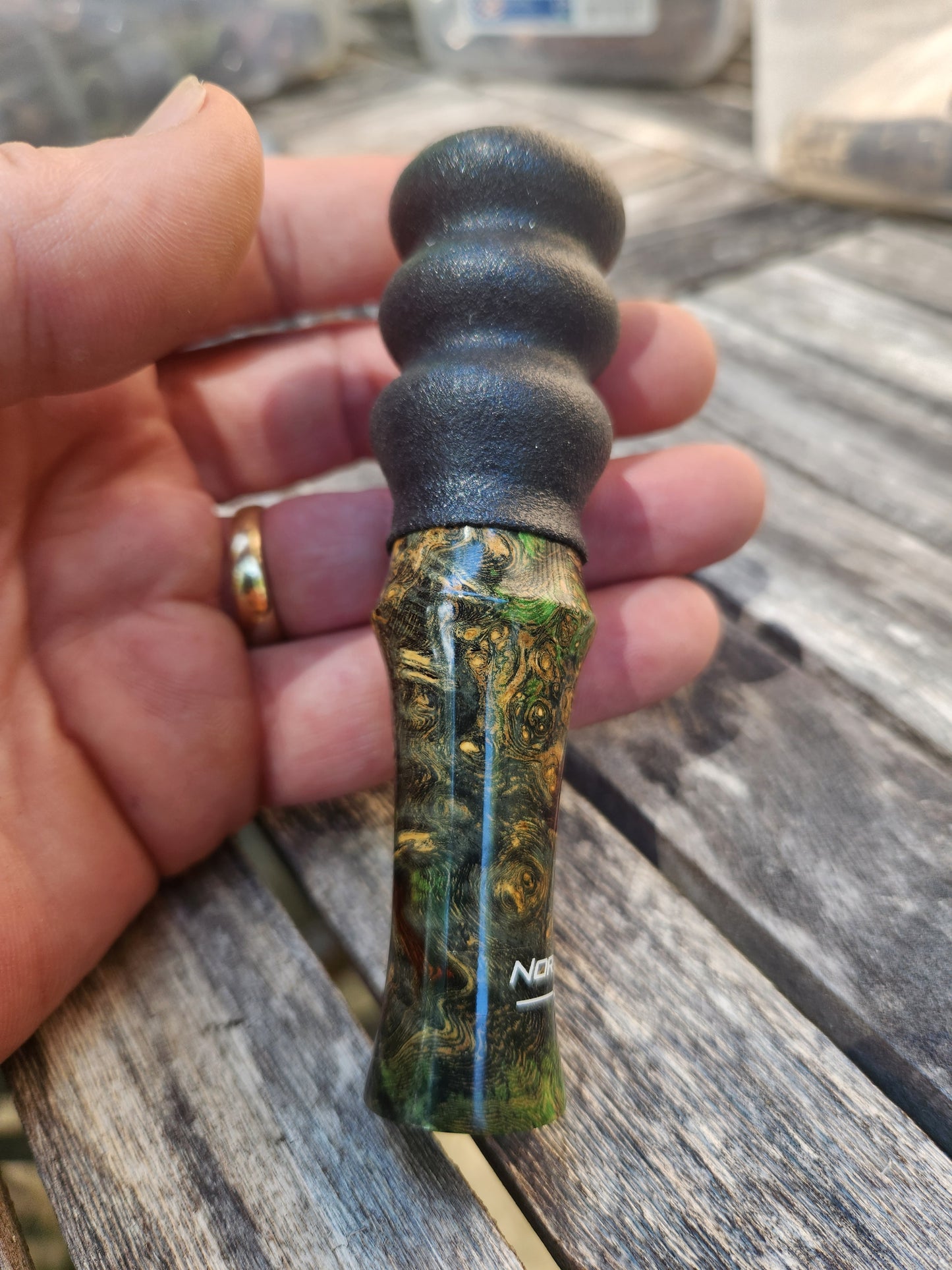 Boxelder burl wood Red Squirrel Call