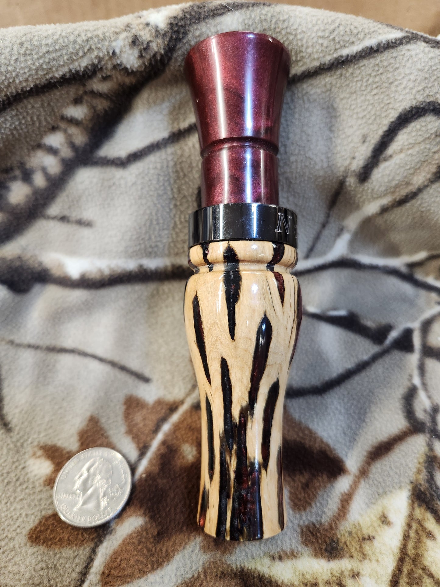Short reed goose call in cholla cactus and resin