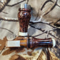 Honduran rose wood burl and Mammoth Ivory double reed duck call