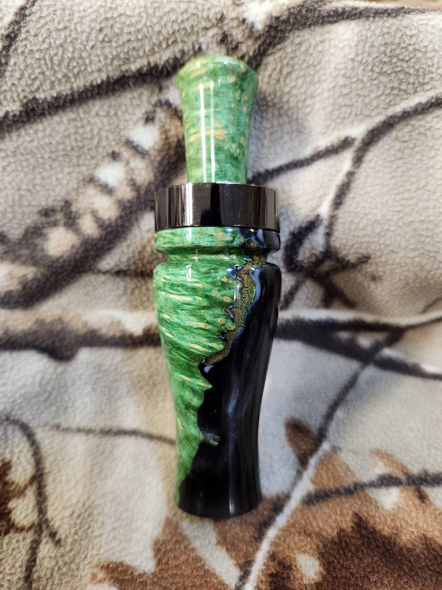 Boxelder Burl wood in resin wood duck and Teal call