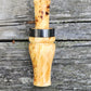 Yellow cedar burl wood teal and wood duck call