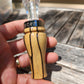 Rare Stripped ebony double reed duck call