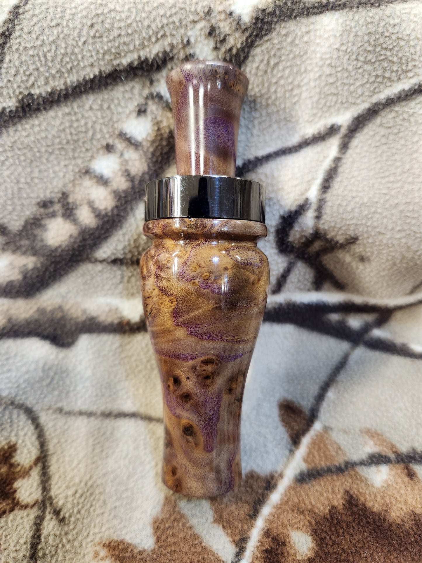 Russian olive burl wood teal and wood duck call