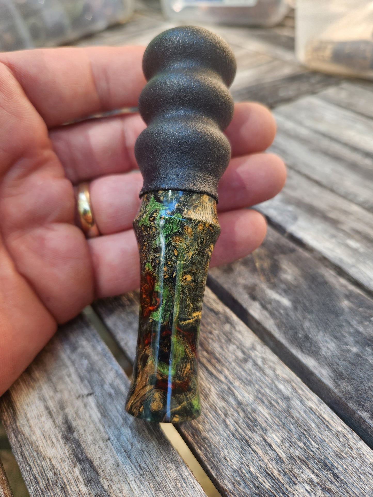 Boxelder burl wood Red Squirrel Call