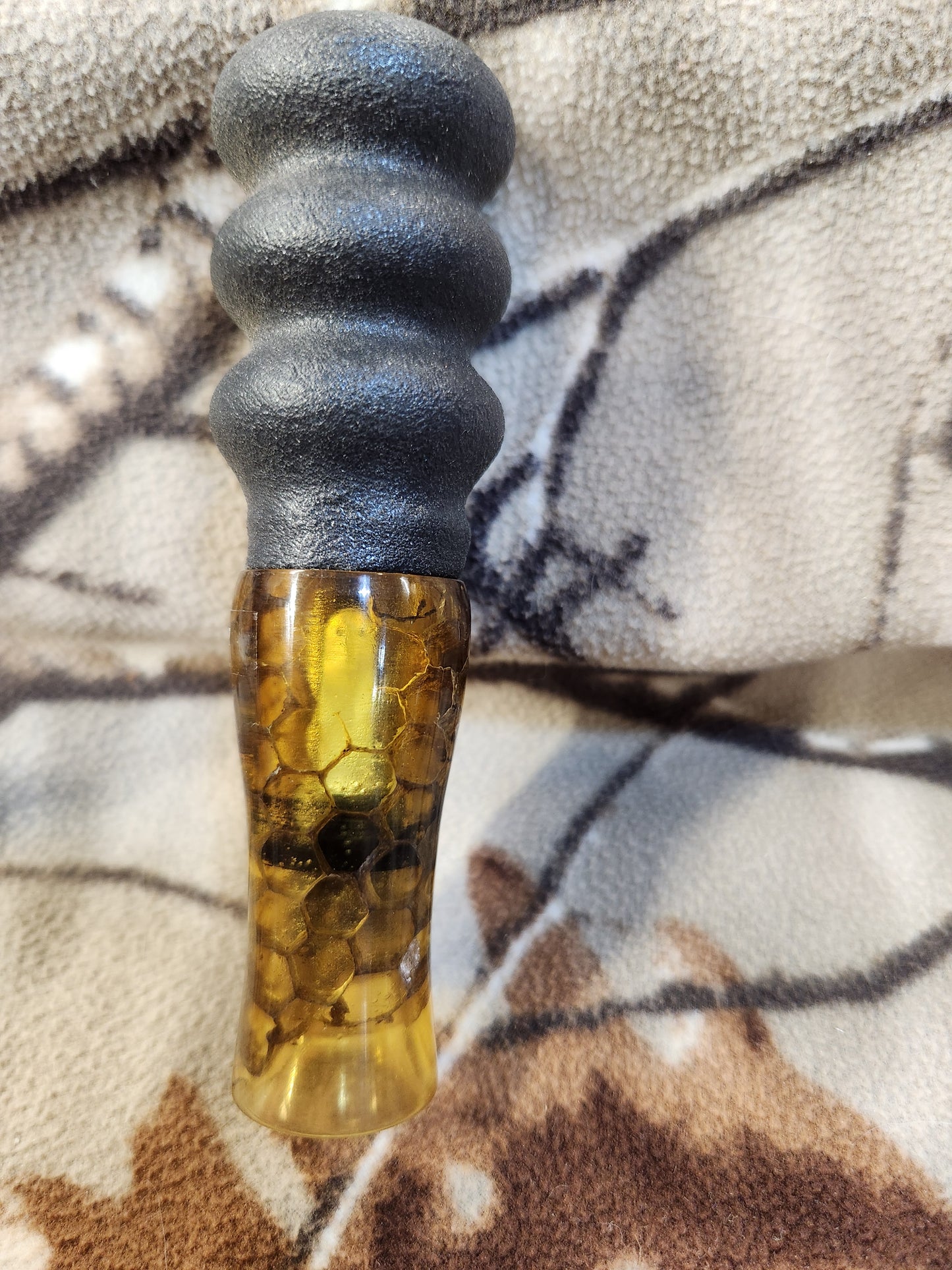 Paper wasp nest cone in resin squirrel call