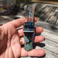 Boxelder burl wood with warthog ivory inlay short reed goose call