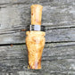 Yellow cedar burl wood teal and wood duck call