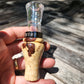 Honduran rose wood burl short reed goose call