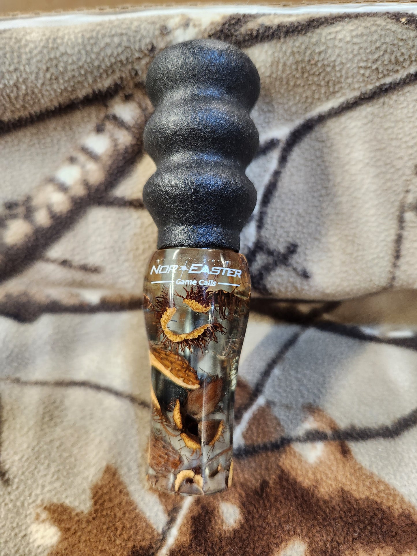Red Squirrel call made from beechnut husks in resin