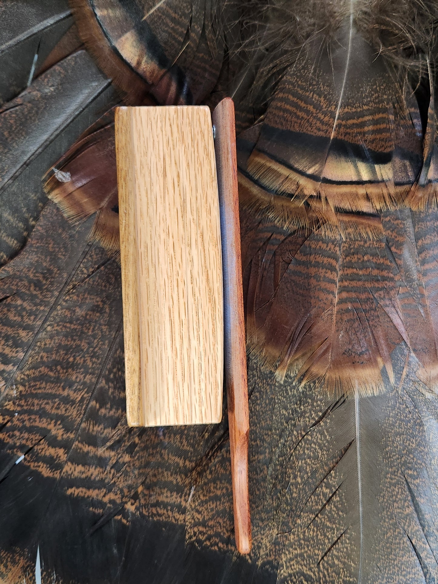 Brazilian cherry and butter nut oak turkey box call