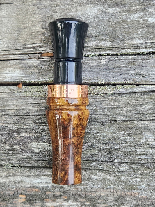 Chittum burl wood short reed goose call