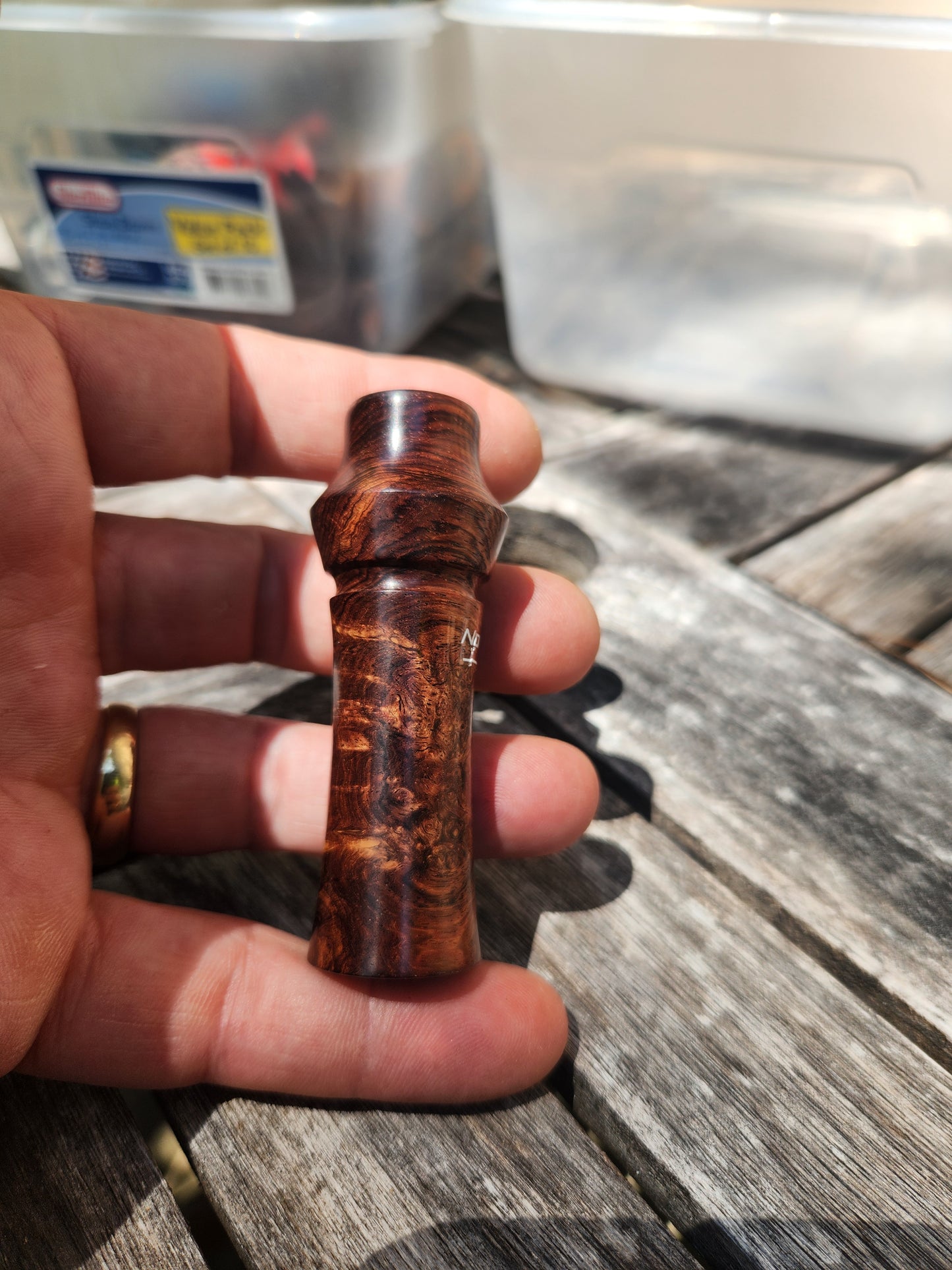 Honduran rose wood burl rabbit distress call
