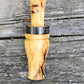 Yellow cedar burl wood teal and wood duck call