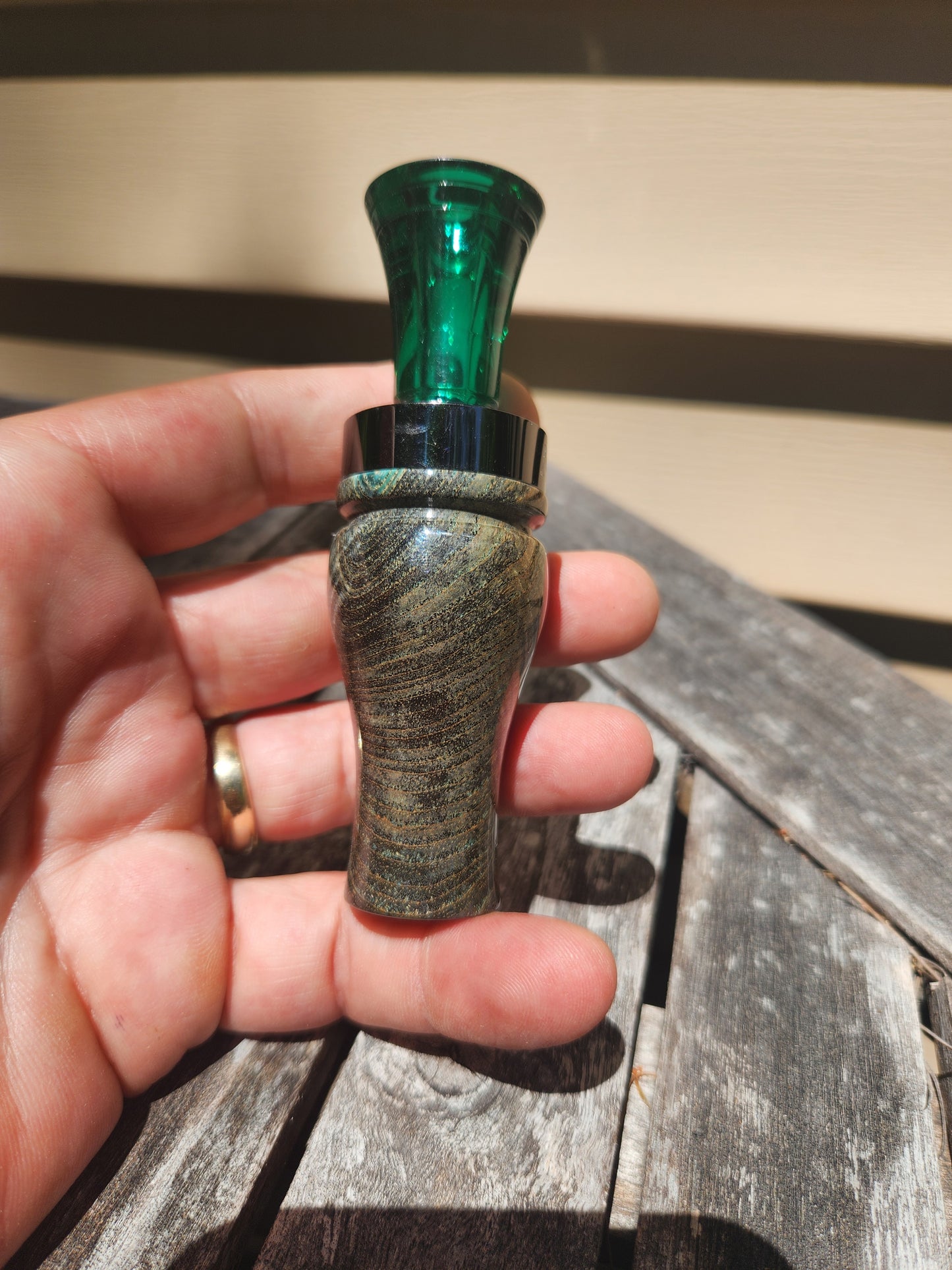 Black ash burl single reed duck call