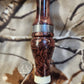 Honduran rose wood burl and Mammoth Ivory double reed duck call