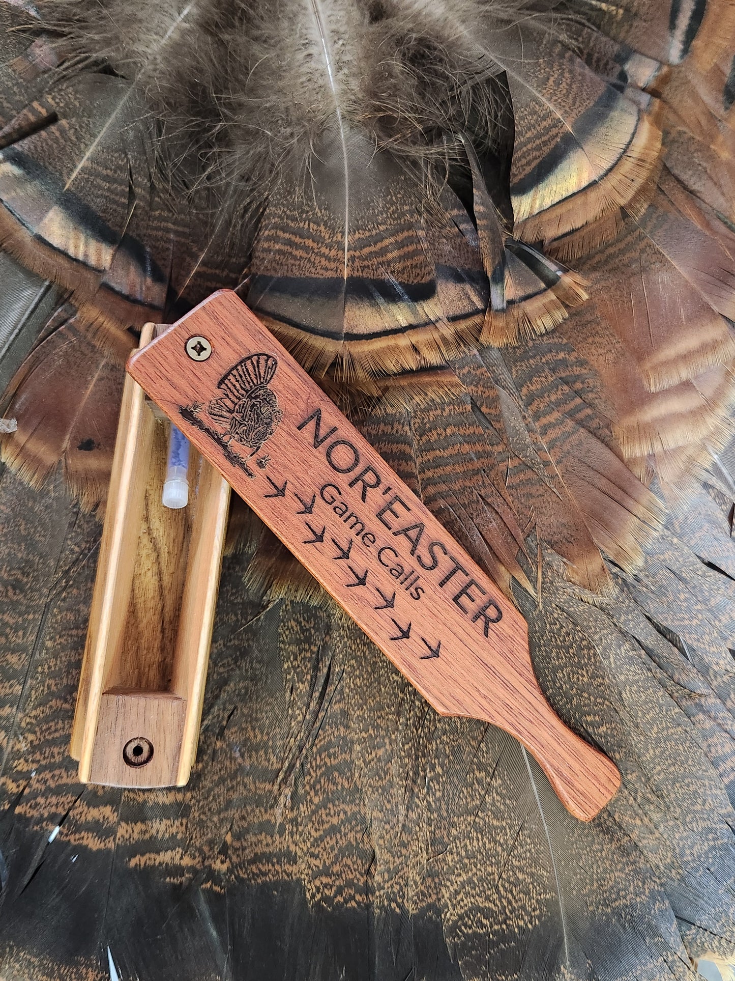 Brazilian cherry and butter nut oak turkey box call