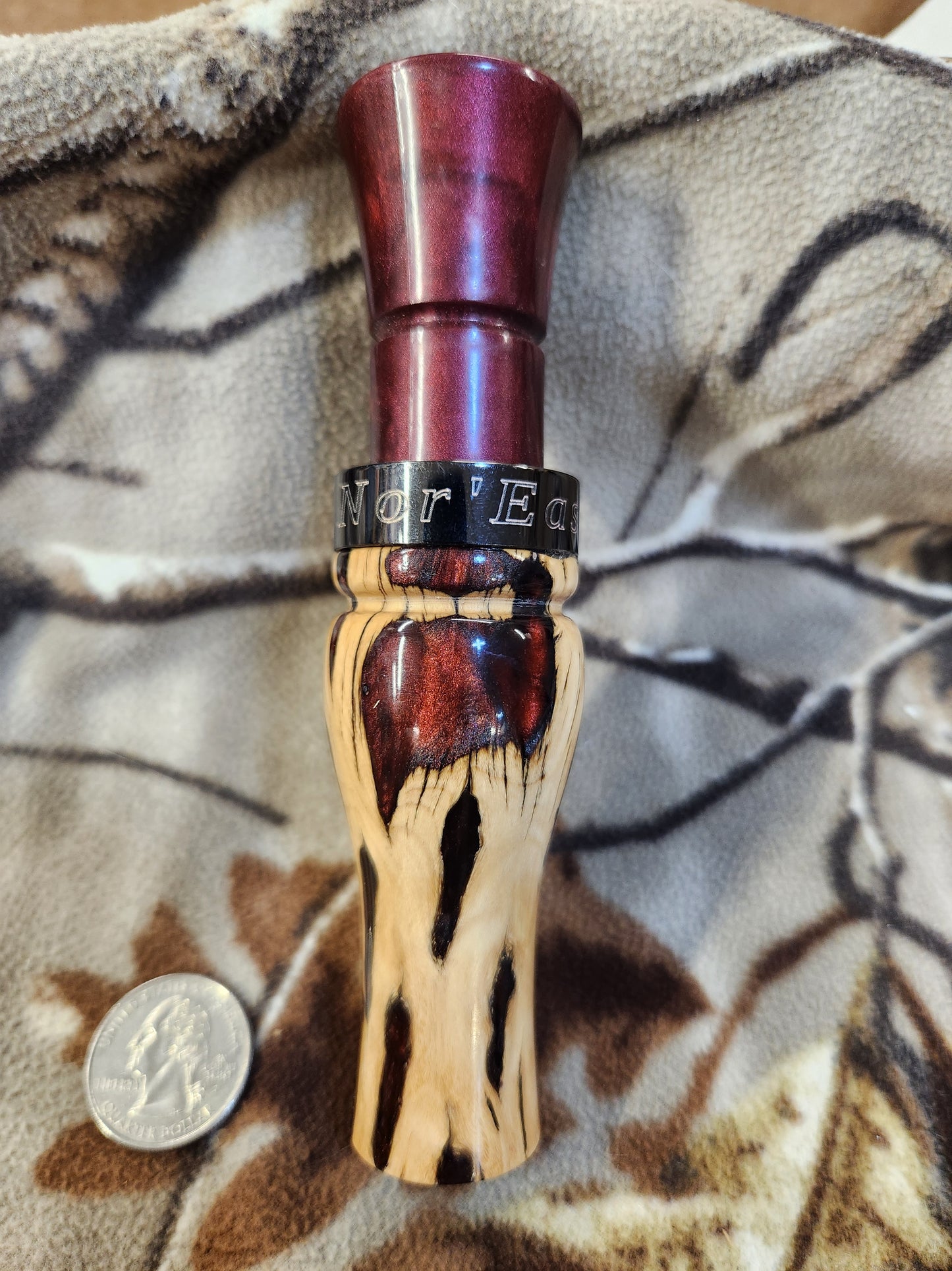 Short reed goose call in cholla cactus and resin