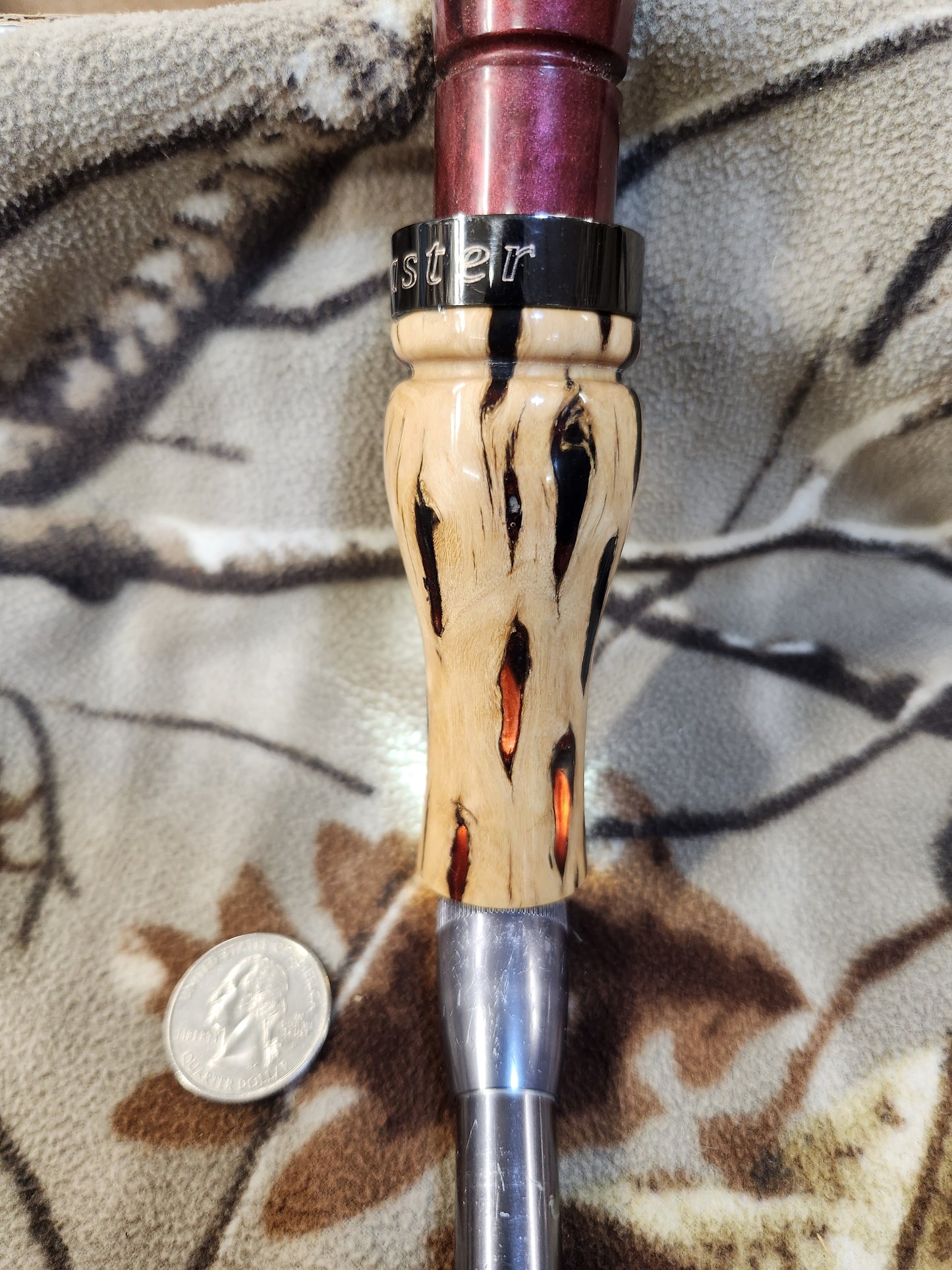 Short reed goose call in cholla cactus and resin