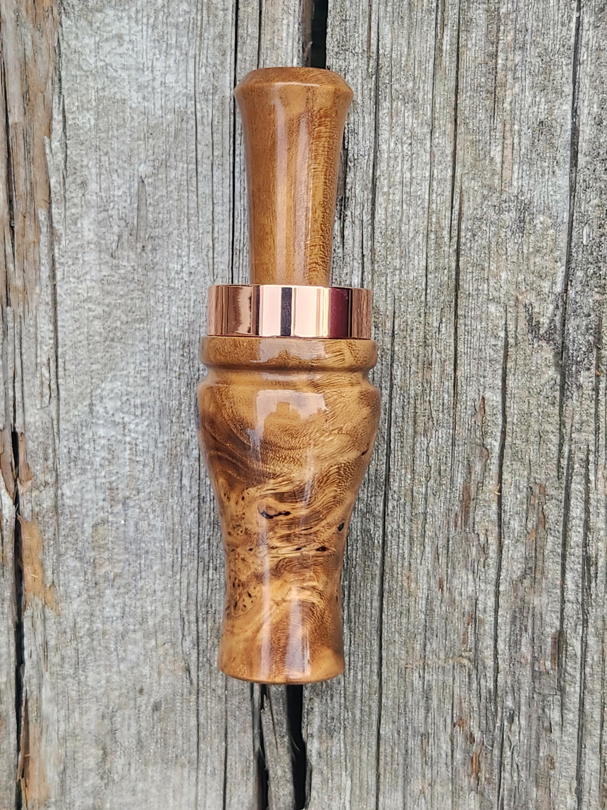 Russian olive burl wood, wood duck call