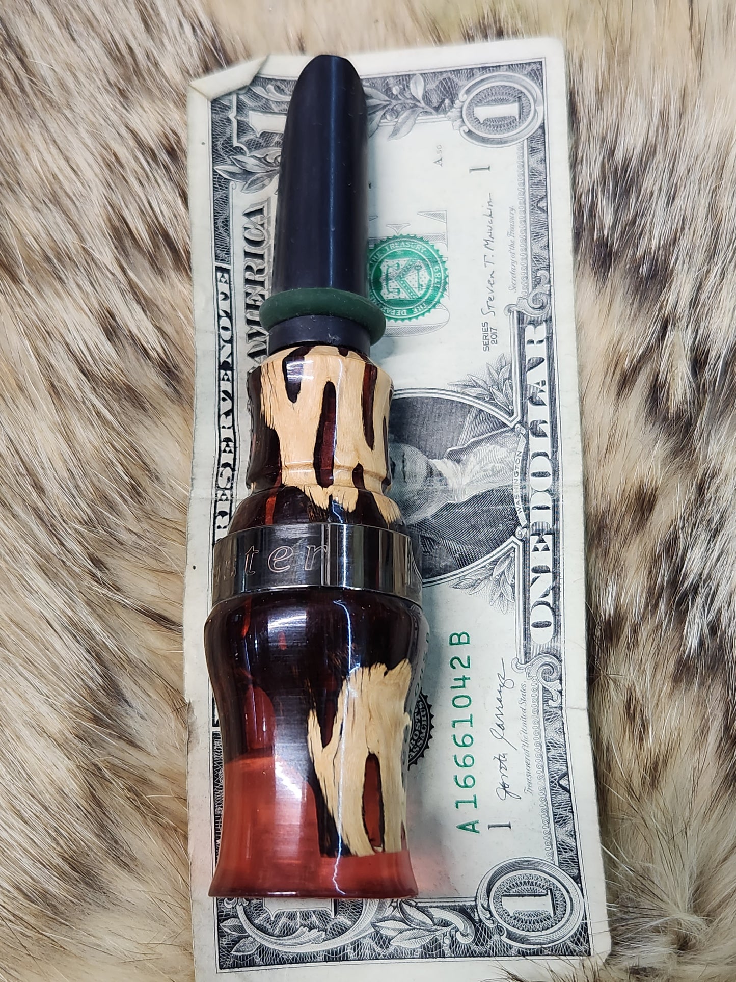 Blood Series Open Reed Coyote Howler In Blood Red Resin