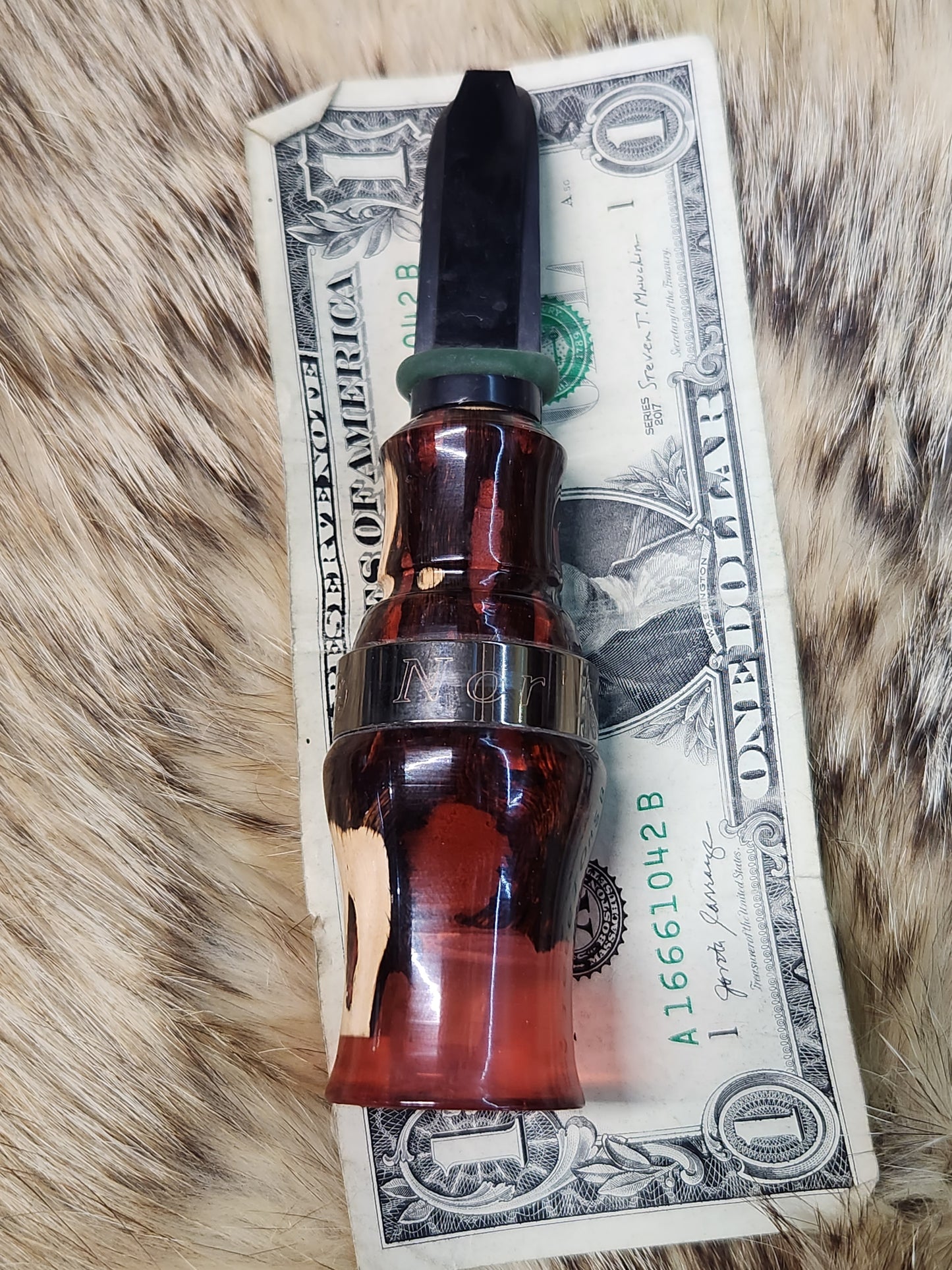 Blood Series Open Reed Coyote Howler In Blood Red Resin