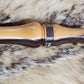 Custom Two Toned Bocote wood goose call with nickle gun metal band