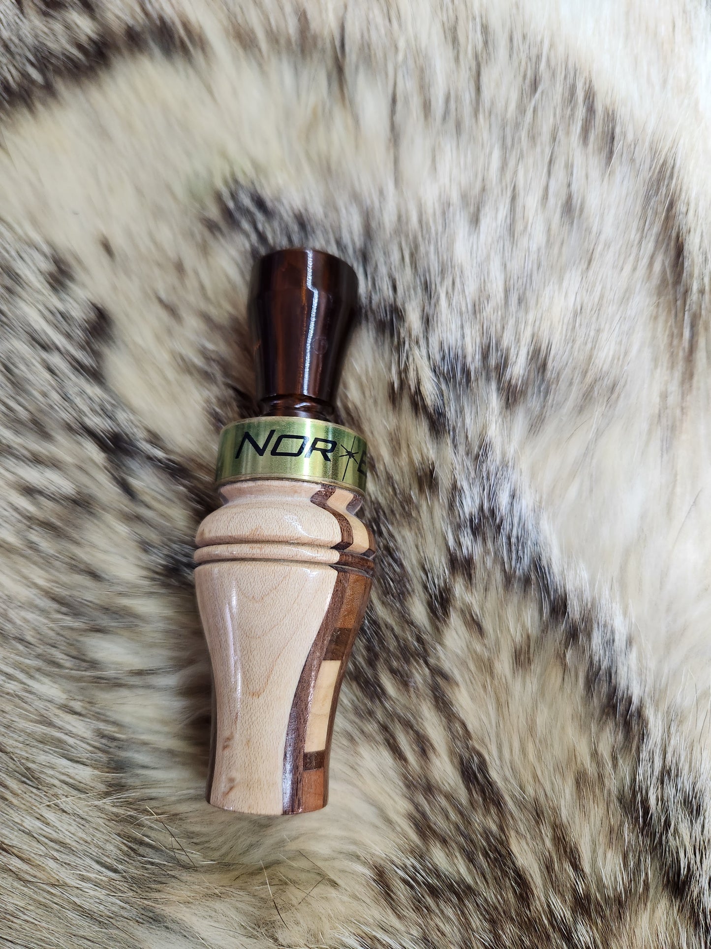 custom checker board style double reed duck call