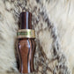 Custom mallard call striped ebony wood with cocbolo wood single reed tone board