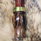 Prickly Pear cactus in resin single reed cocobolo wood insert brass band