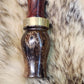 Prickly Pear cactus in resin single reed cocobolo wood insert brass band