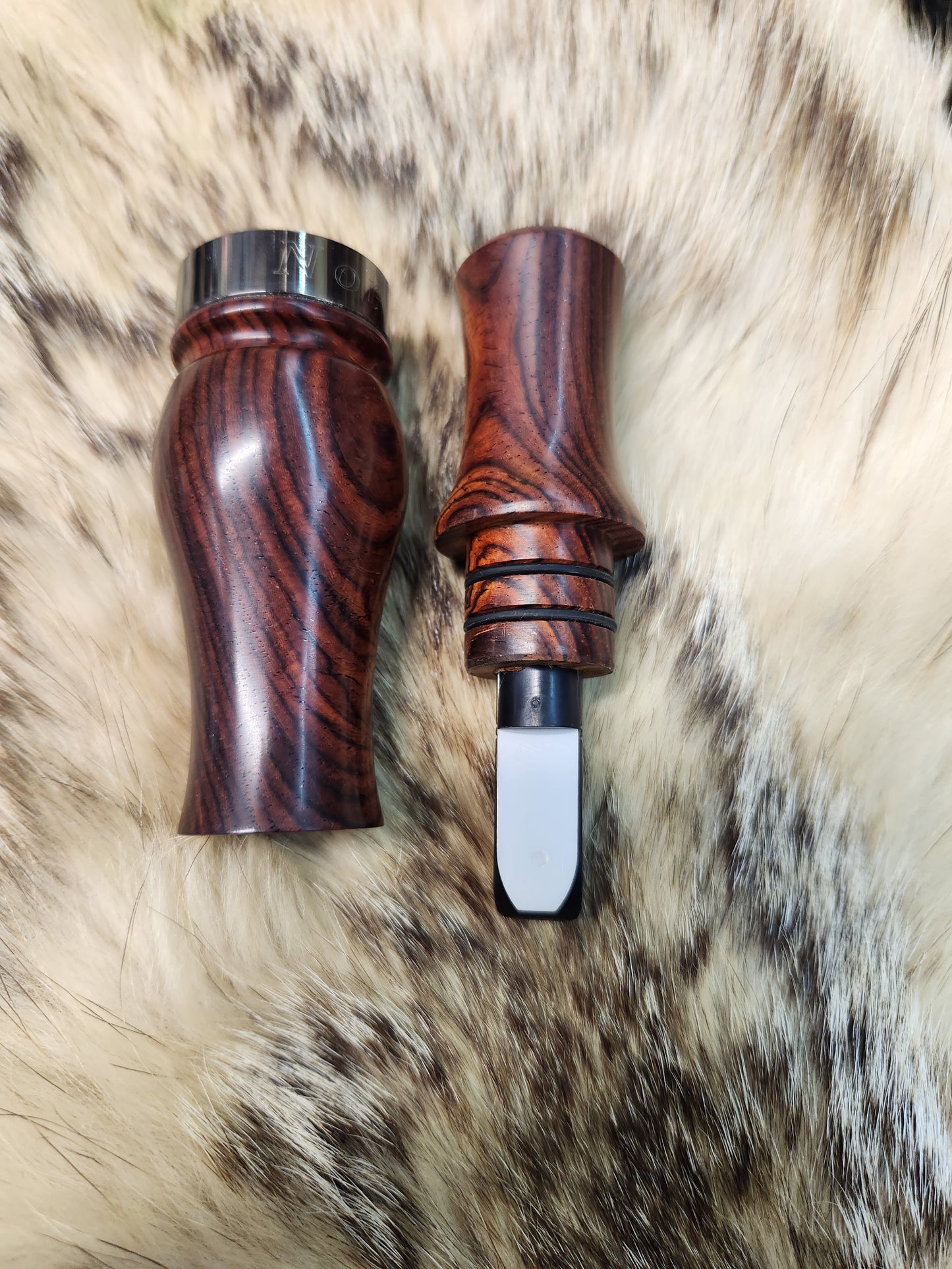 Cocobolo Wood Double Reed Duck Call