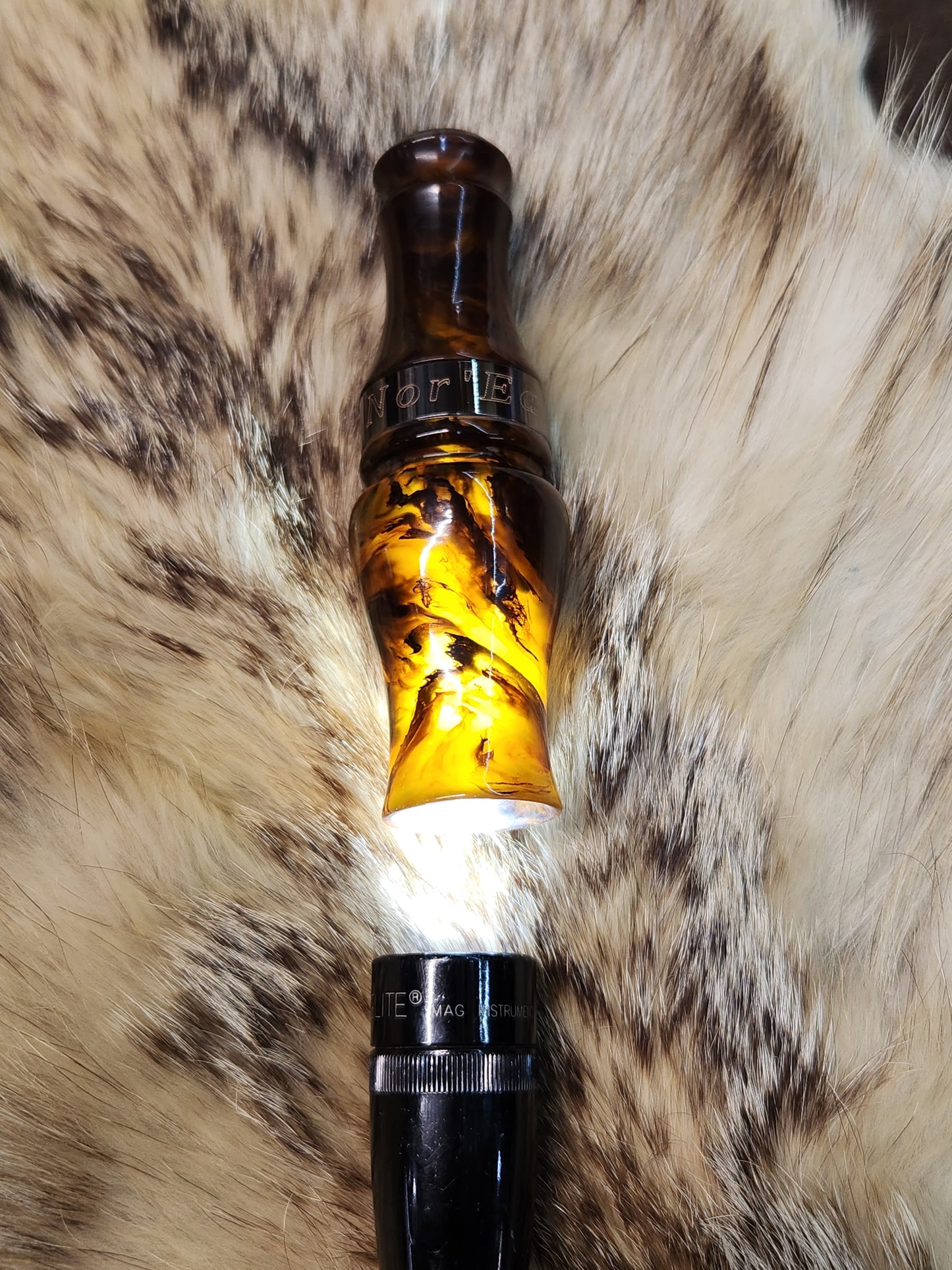 True stone tortoise shell Double Reed Duck Call