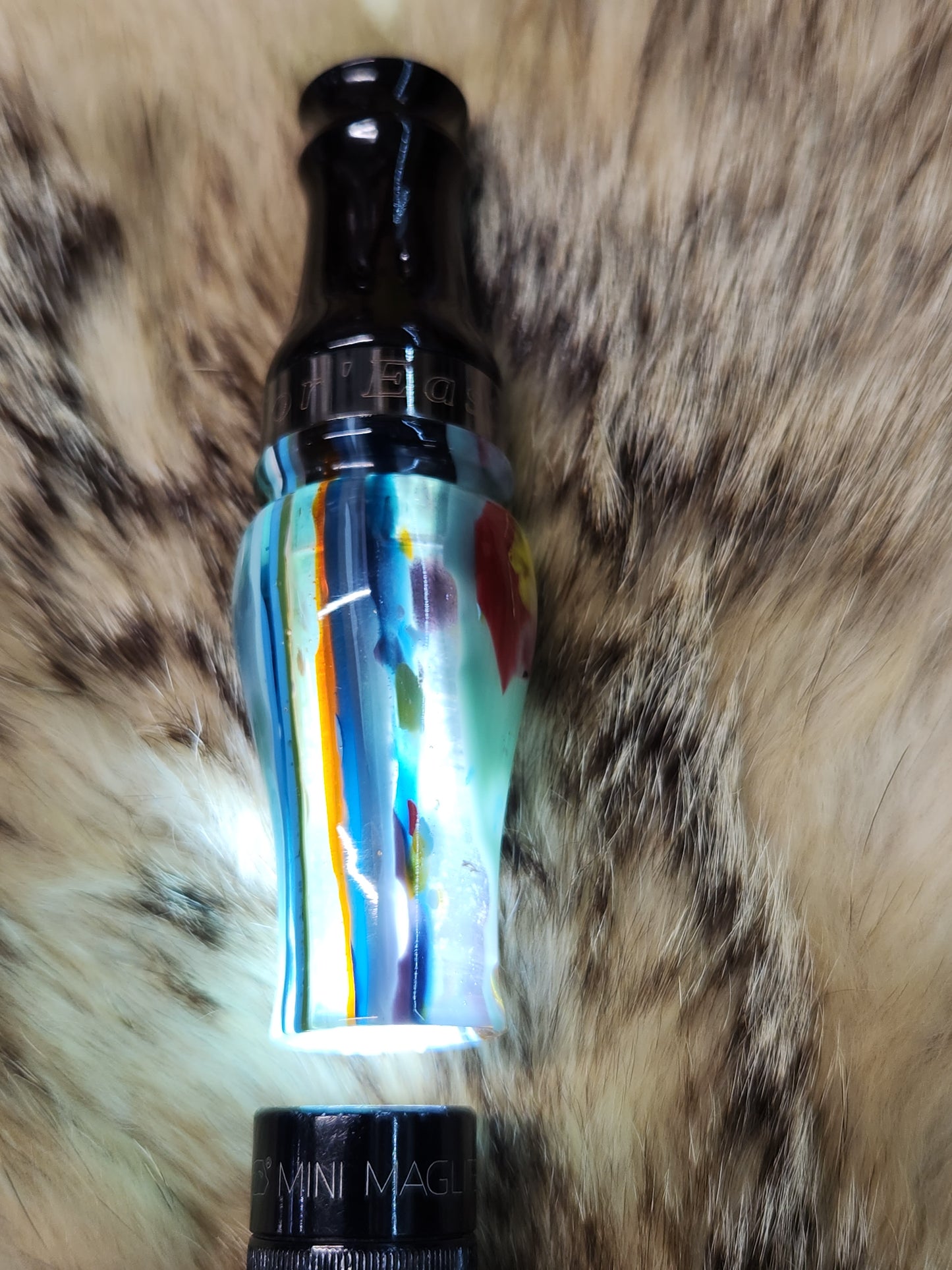 Surfite and African blackwood Double Reed Duck Call