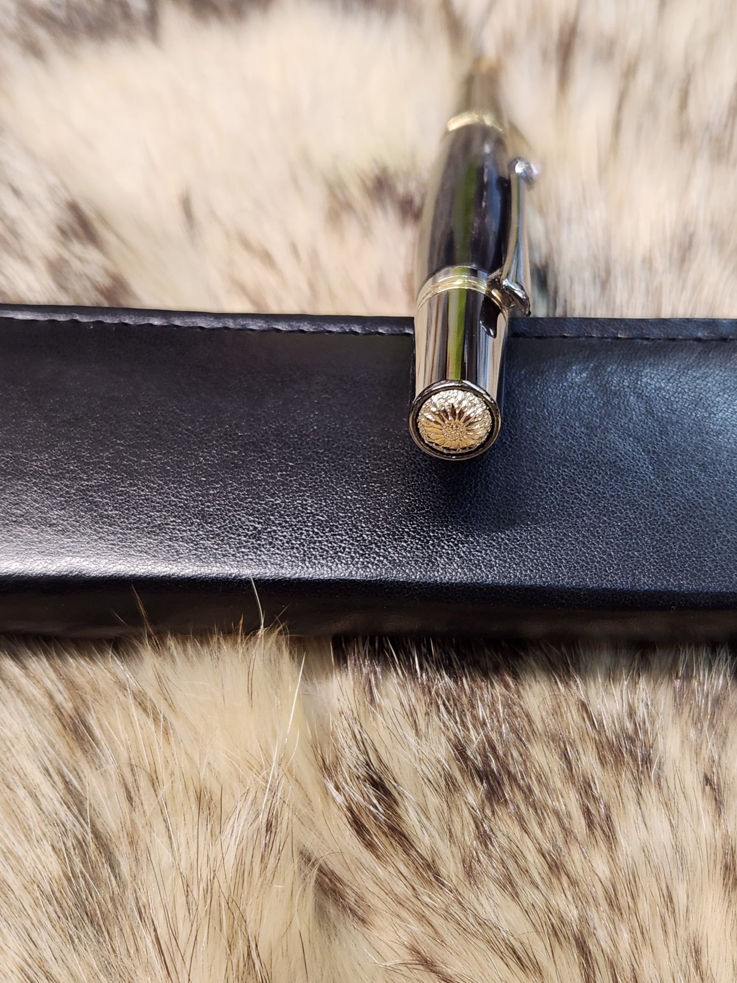 Custom Cape Buffalo Horn Gun Metal Finish Custom Pen